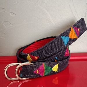 A Tail We Could Wag Multicolor Embroidered Belt Adjustable